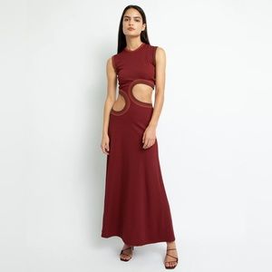 Christopher Esber Paisley Cut Out Maxi